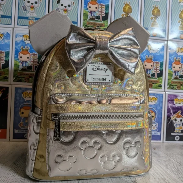 Loungefly Disney - Minnie Mouse Mettalic Quilted Mini Backpack 🎀
