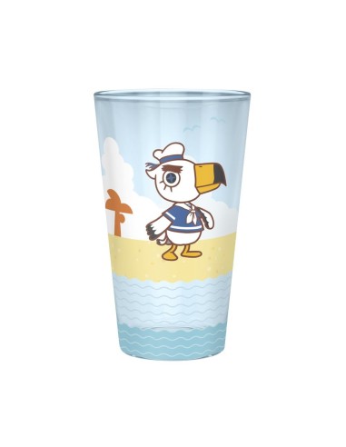 VASO GRANDE 400ML PERSONAJES DE LA PLAYA ANIMAL CROSSING