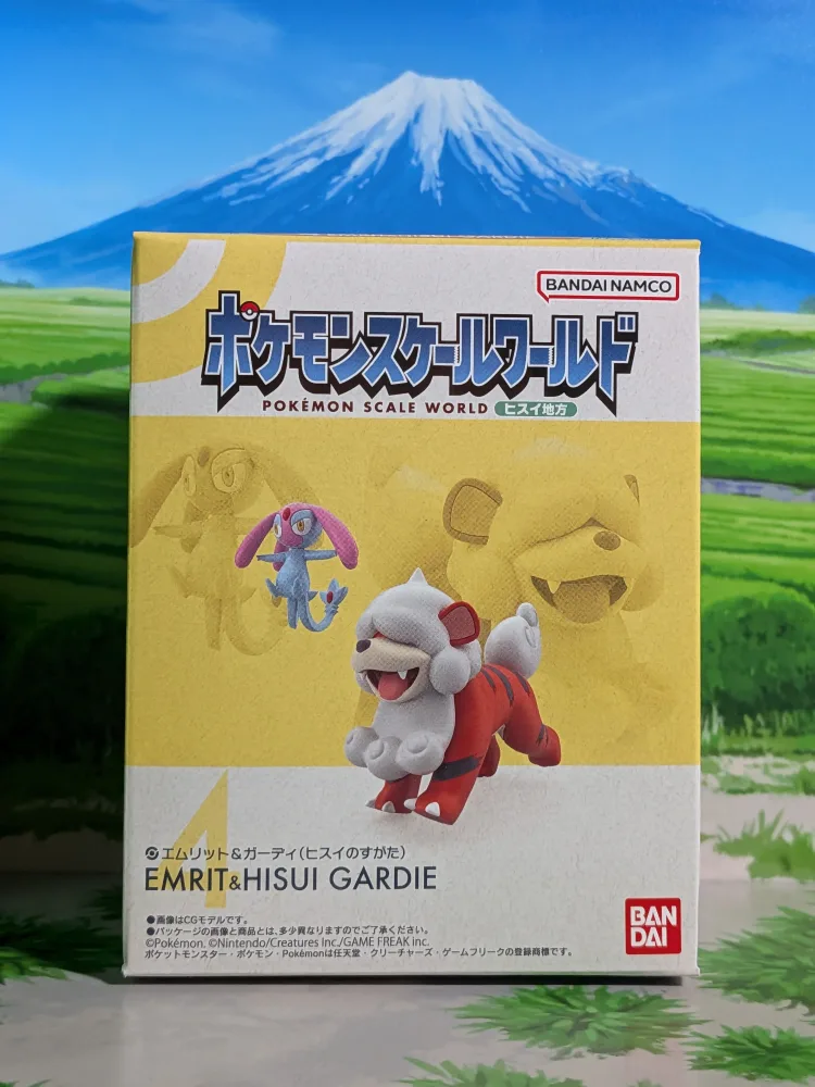 Pokémon Scale World Hisui - Créfollet & Caninos (Forme de Hisui) | Uxie & Hisuian Growlithe (Neuf)