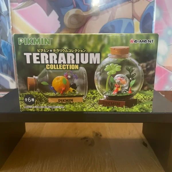 Pikmin – Terrarium Pikmin rouge, Pikmin jaune & Buta-dokkuri (5-7 cm) Re-Ment