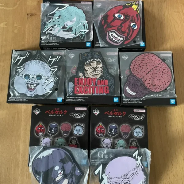 Berserk – Lot de 7 Sous-verres Ichiban Kuji avec boite (G Prize)