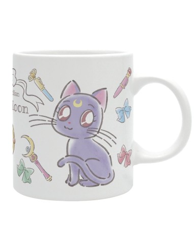 TAZA 320 ML LUNA Y ARTEMIS SAILOR MOON CHIBIS