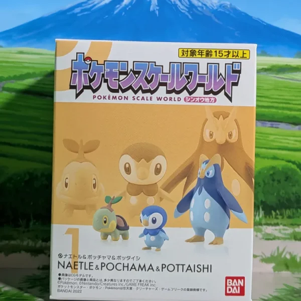 Pokémon Scale World Sinnoh - Tortipouss, Tiplouf & Prinplouf | Turtwig, Piplup & Prinplup (Neuf)