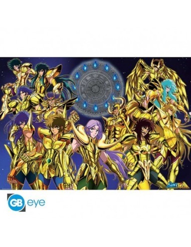 SAINT SEIYA - Poster "CABALLEROS DE ORO" (91.5x61)
