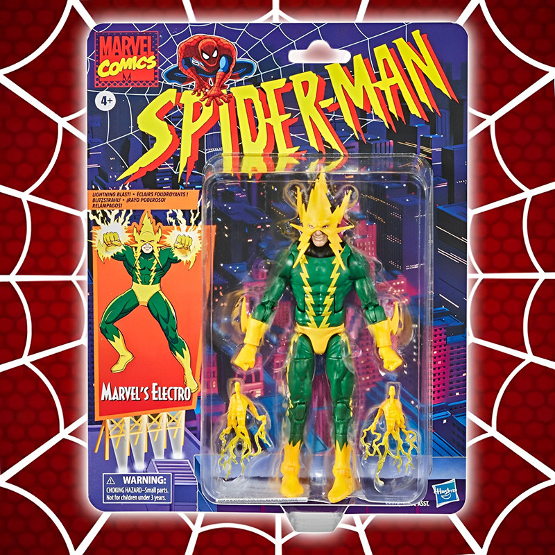 SPIDER-MAN Marvel Legends Series Figurine Retro Marvel's Electro Hasbro