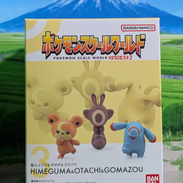 Pokémon Scale World Johto - Teddiursa, Fouinette & Phanpy | Teddiursa, Sentret & Phanpy (Neuf)