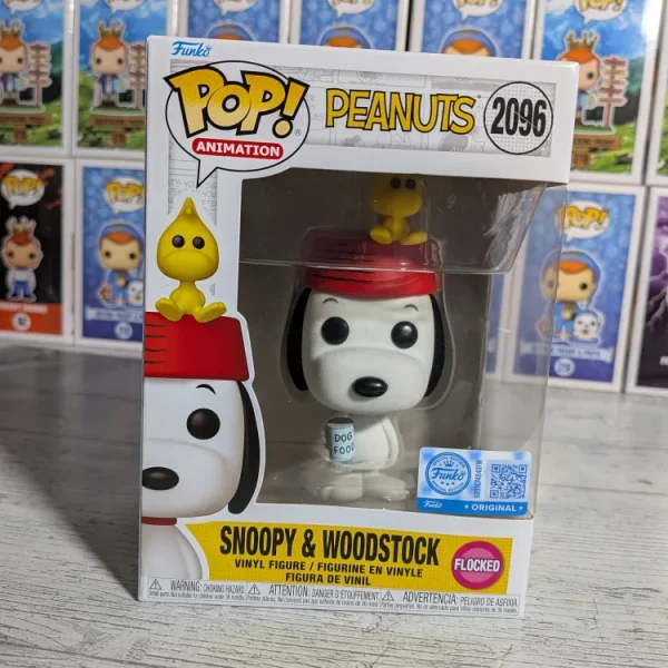 Funko pop Peanuts #2096 - Snoopy & Woodstock (Flocked)