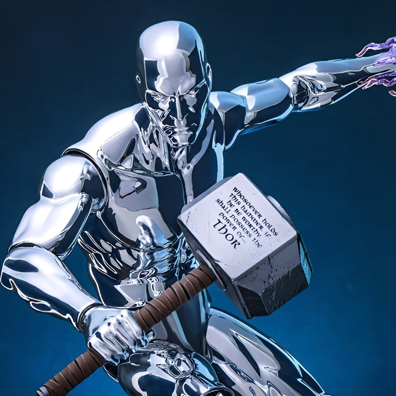 MARVEL Figurine The Silver Surfer Hot Toys