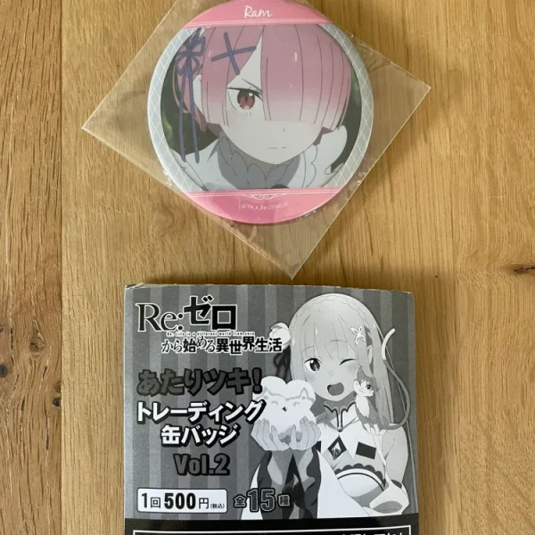 Re:Zero - Ram metal badge 7 cm - Ataritsuki Trading Can Badge Vol.2