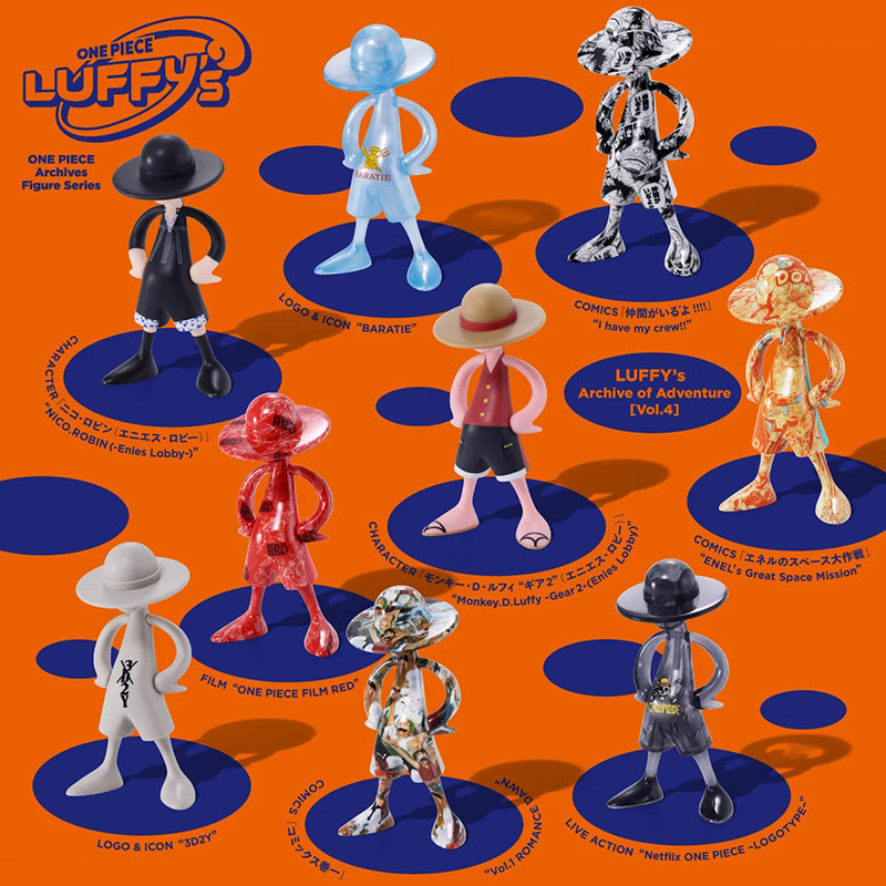 ONE PIECE Figurines Luffy Archive of Adventure Vol. 4 Bandai