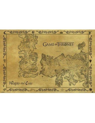Poster Game Of Thrones Antique Map