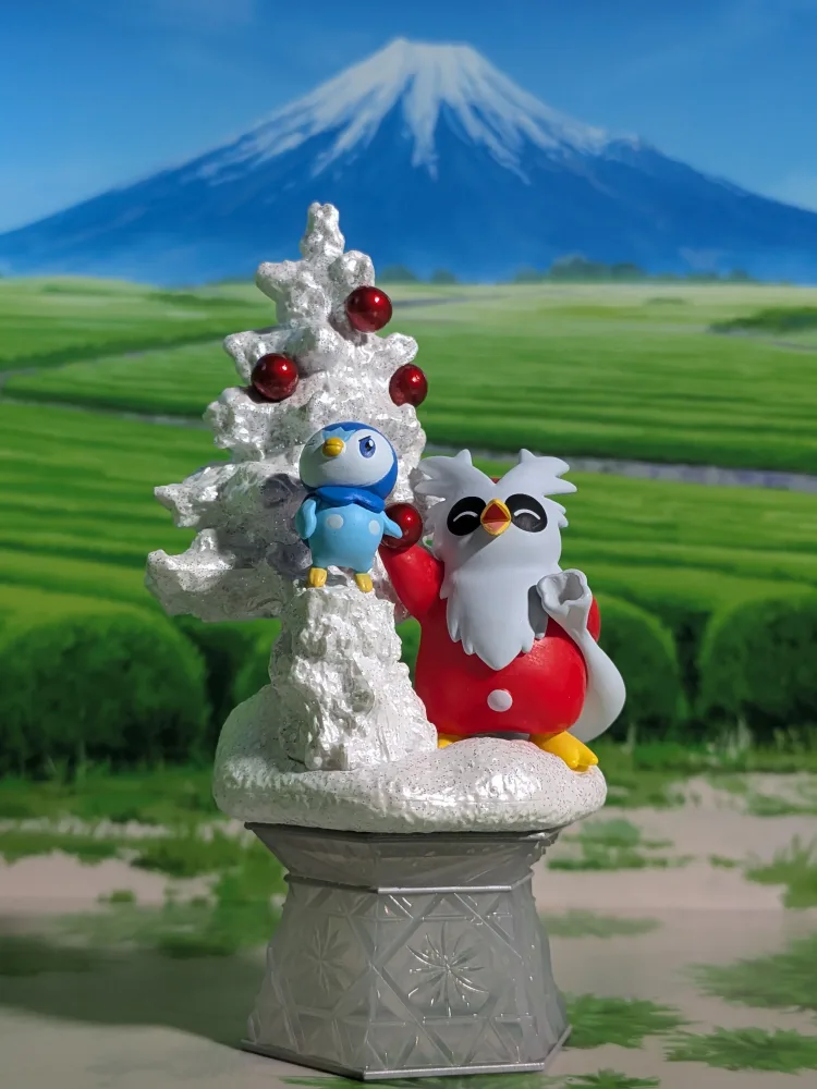 Re-Ment Pokémon - Tiplouf / Piplup & Cadoizo / Delibird - Diamond Dust