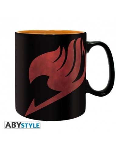 Fairy Tail Taza 460 ml Lucy, Natsu & Emblema.
