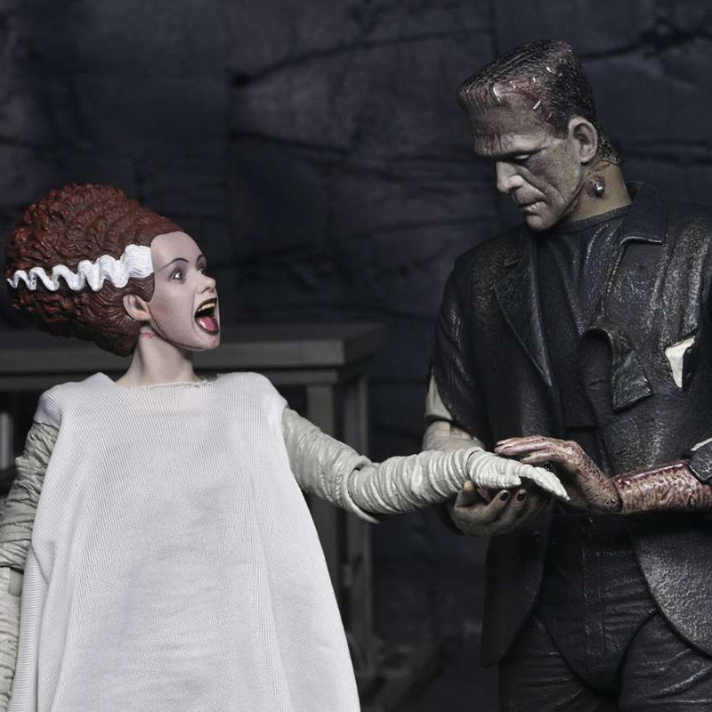 LA FIANCEE DE FRANKENSTEIN Set 2 Figurines Monster & his Mate 90th Anniversary Neca