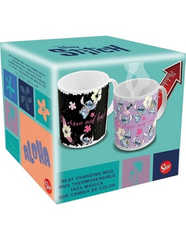 DISNEY TAZA TERMICA STITCH Y ANGEL