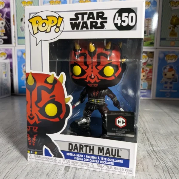 Funko pop Star Wars #450 - Darth Maul (CCE/Damaged Box)