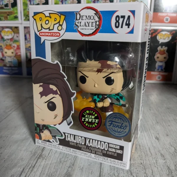 Funko pop Demon Slayer #874 - Tanjiro Kamado Hinokami Kagura Dance (Chase)