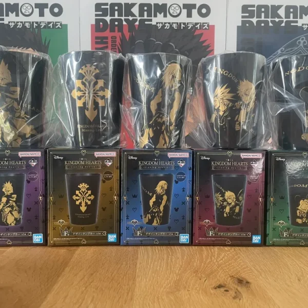 Kingdom Hearts - Set Complet de 5 verres plastiques 320 ml - Ichiban Kuji Linking Hearts (Prize F)