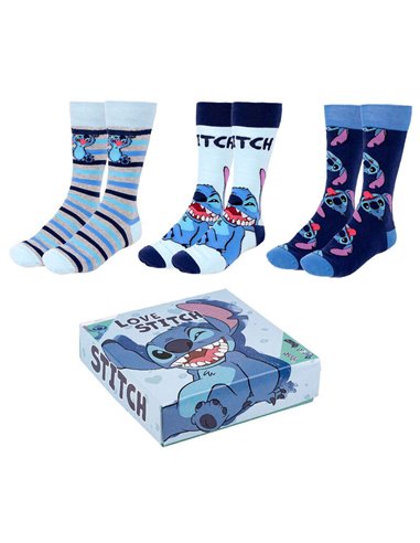 Set 3 calcetines Stitch Disney adulto