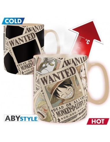 ONE PIECE - Taza Termica - 460 ml - Wanted