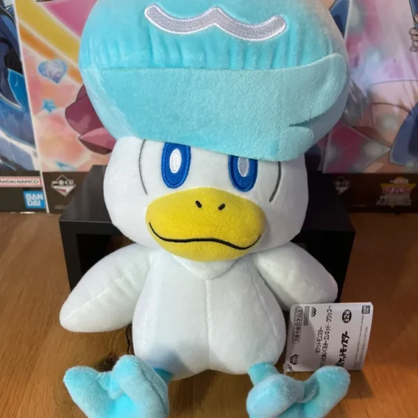 Pokémon – Peluche Coiffeton Quaxly Mofugutto 25 cm
