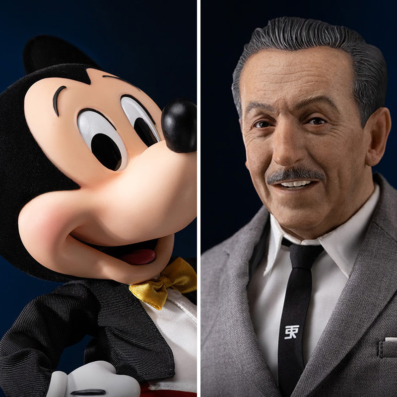 DISNEY Statue Walt Disney & Mickey Mouse Legacy Replica Iron Studios