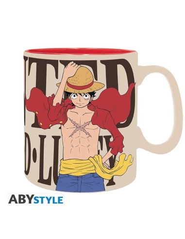 ONE PIECE - Taza - 460 ml - Luffy & Wanted