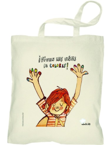 BOLSA VIVAN LAS UÑAS DE COLORES