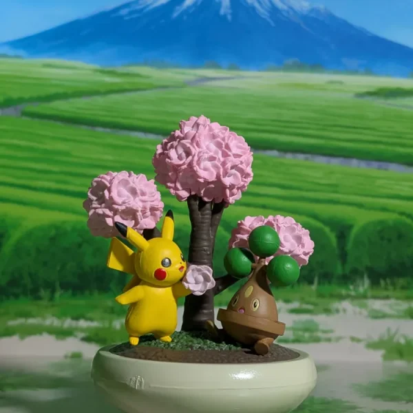 Re-Ment Pokémon - Pikachu & Manzaï / Bonsly - Pocket Bonsai 2