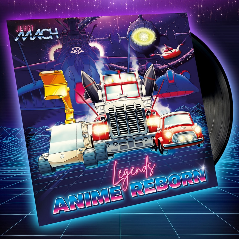 ANIME LEGENDS REBORN By Jessy Mach Disque Vinyle 33 Tours Télé 80