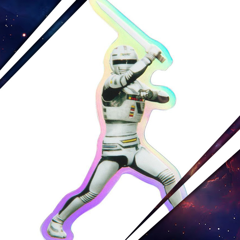 SPACE SHERIFF GAVAN / X-OR Autocollant Holographique Gavan Graveyard Gallery