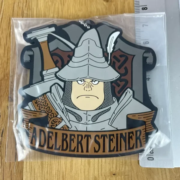 Final Fantasy IX – Porte-clés Adelbert Steiner Rubber Keychain 7 cm 25th Anniversary Lottery (Lot F)