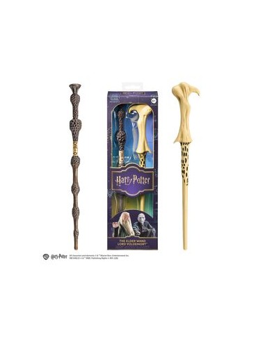 PACK VARITAS DUMBLEDORE SAUCO Y VOLDEMORT REPLICAS 31 CM HARRY POTTER