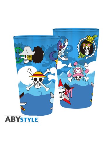 ONE PIECE - Vaso XXL - 400 ml - Calaveras
