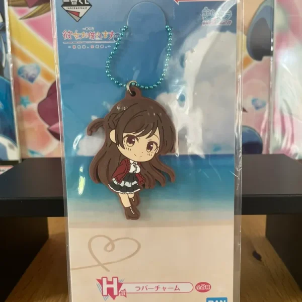 Rent-A-Girlfriend – Chizuru Mizuhara Love Version Ichiban Kuji Manzokudo Rubber Keychain 4 Pack H 6.5 cm