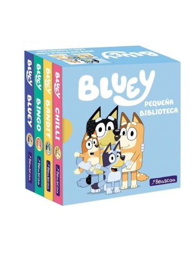BLUEY LIBRO JUGUETE PEQUEÑA BIBLIOTECA