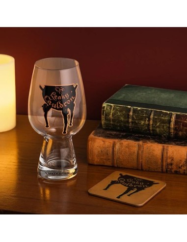 SET COPA DECORATIVA Y POSAVASOS HARRY POTTER LEAKY CAULDRON