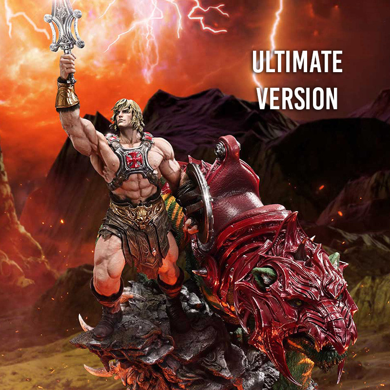 MAITRES DE L'UNIVERS Statue He-Man & Battle Cat Real Elite Masterline Ultimate Version Prime 1 Studio