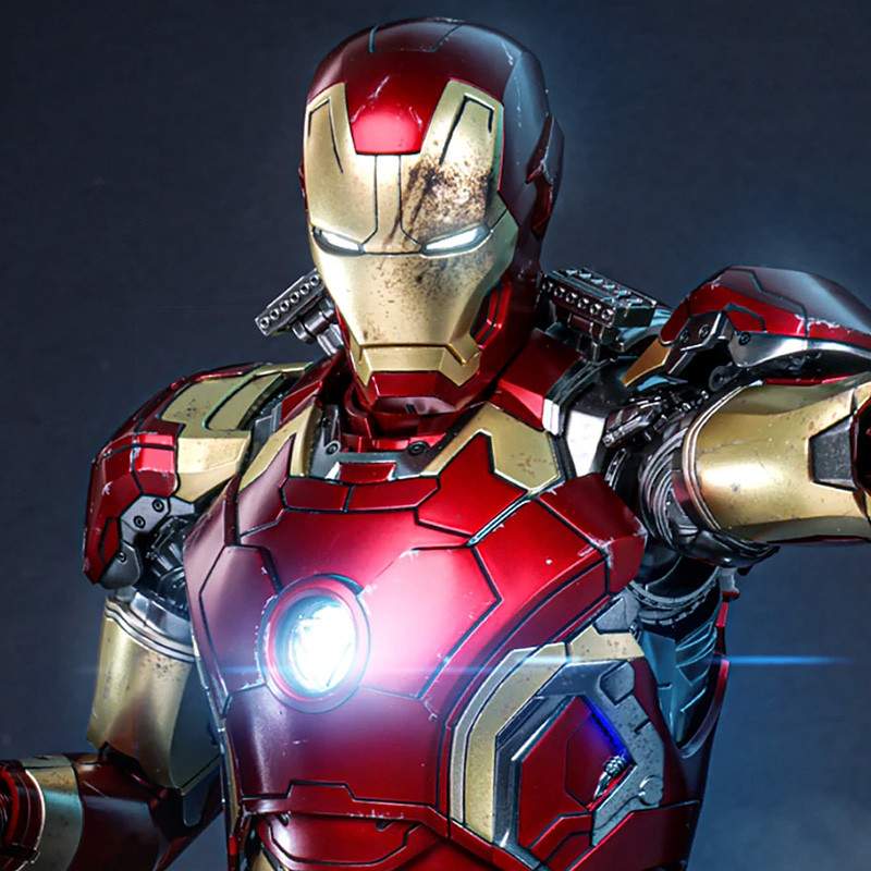 MARVEL Figurine Iron Man Mark XLIII 2.0 Movie Masterpiece Diecast Hot Toys
