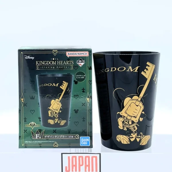 Kingdom Hearts - ICHIBAN KUJI - Linking Hearts Lot F King Mickey Plastic Glass