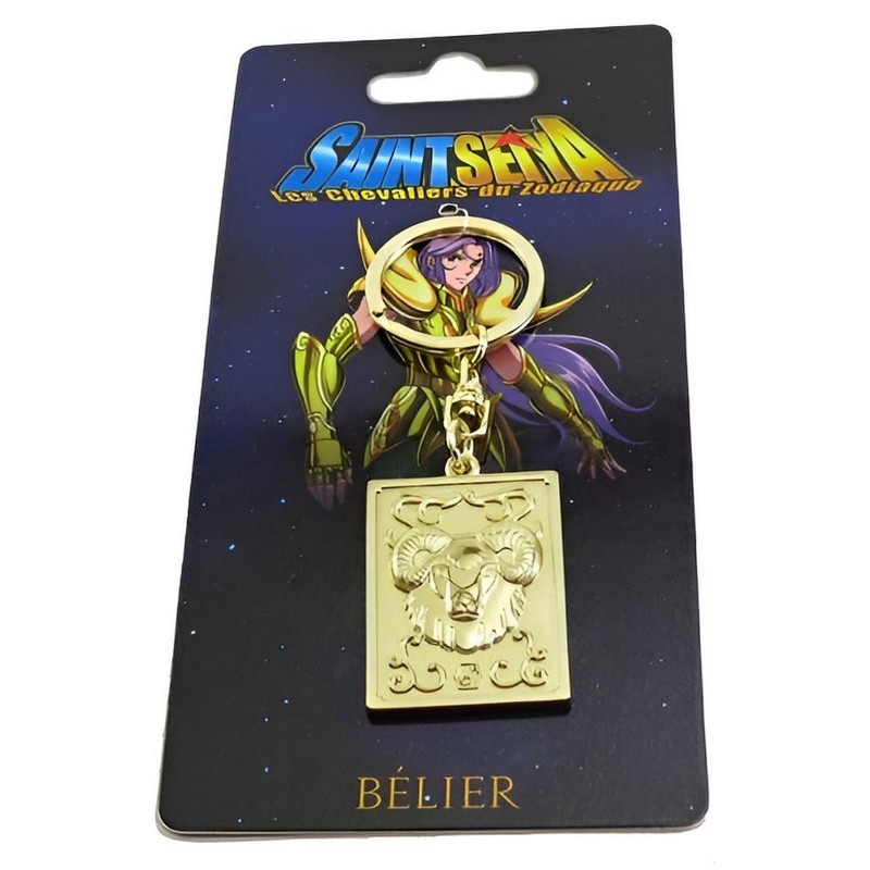 SAINT SEIYA Porte-Clés Or Bélier Métal Pandora Box