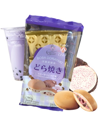 Dorayaki sabor bubble tea de taro Tokimeki 165g