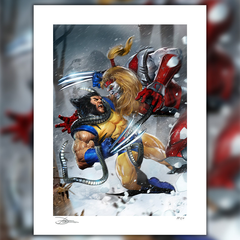 MARVEL Impression Art Print Wolverine vs Omega Red Sideshow