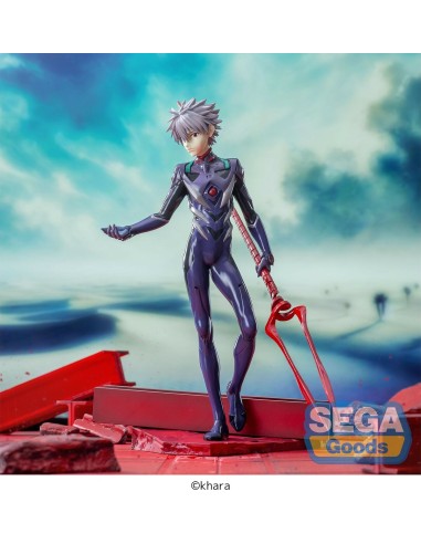 KAWORU NAGISA X SPEAR OF LONGINUS FIGURA 21 CM EVANGELION 3.0 + 1.0 THRICE UPON A TIME LUMINASTA