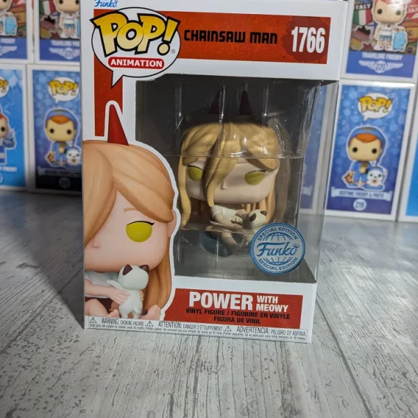 Funko pop Chainsaw Man #1766 - Power with Meowy