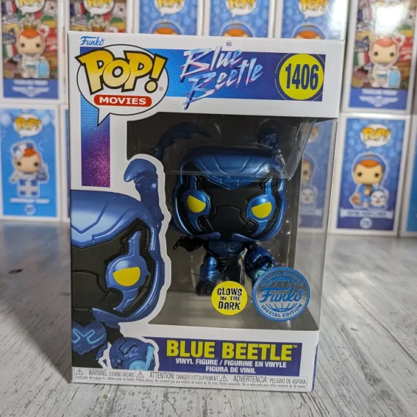 Funko pop Heroes #1406 - Blue Beetle (Glow)