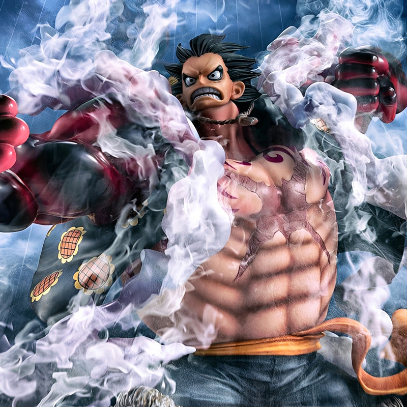ONE PIECE Figurine Monkey D. Luffy Gear 4 Boundman 10th Limited Ver. Portrait Of Pirates SA-MAXIMUM Megahouse