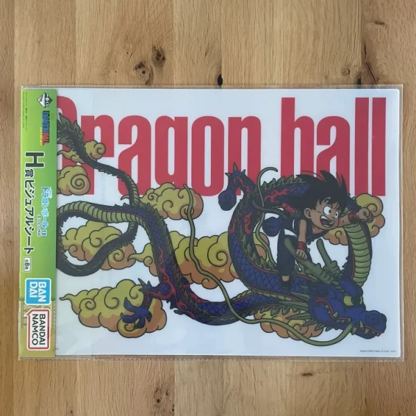 Dragon Ball EX - Ichiban Kuji - Temple Above the Clouds Lot H Affiche Clear Poster A3 Son Goku & Shenron