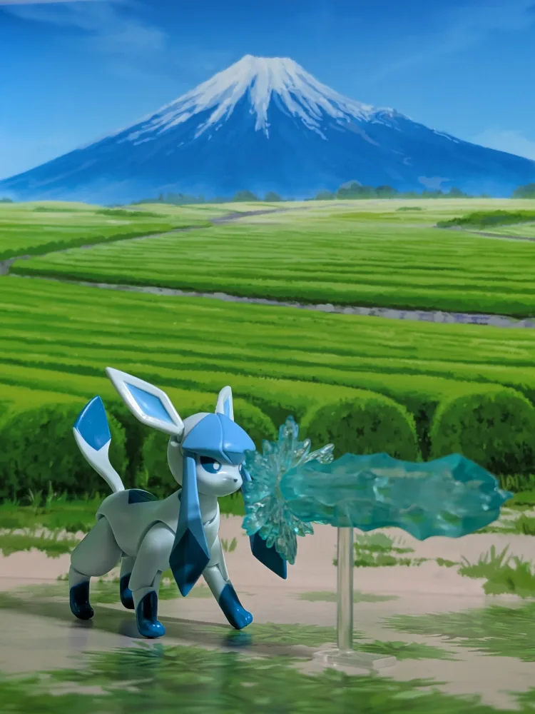 SHODO Pokémon 7 - Givrali | Glaceon (Figurine articulée + Accessoires)