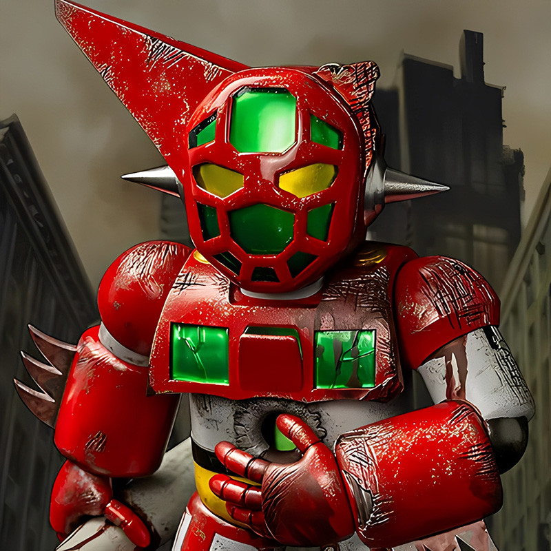 GETTER ROBO Figurine First Getter Robo-1 Final Battle New York Chibi Creature Ember Toys